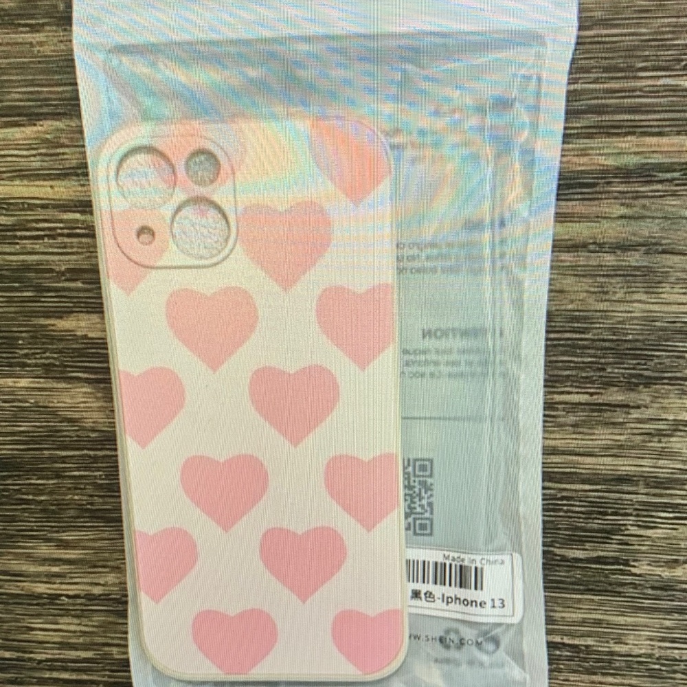 Chic Pink Heart iPhone Case